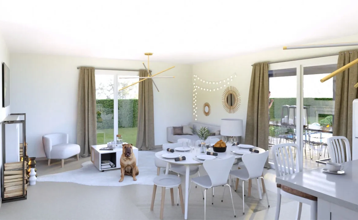 Maison neuve à Azur avec 3 chambres et terrain de 480 m² dans les Landes 