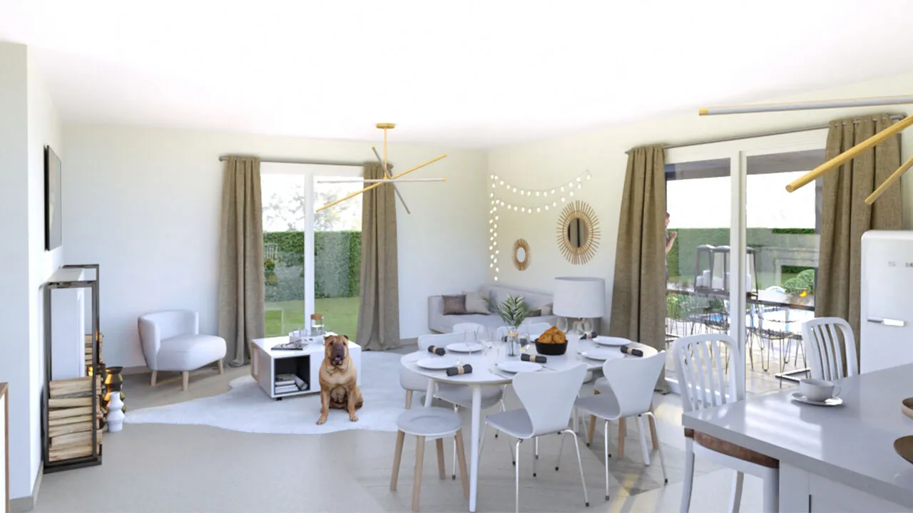 Maison neuve à Azur avec 3 chambres et terrain de 480 m² dans les Landes 
