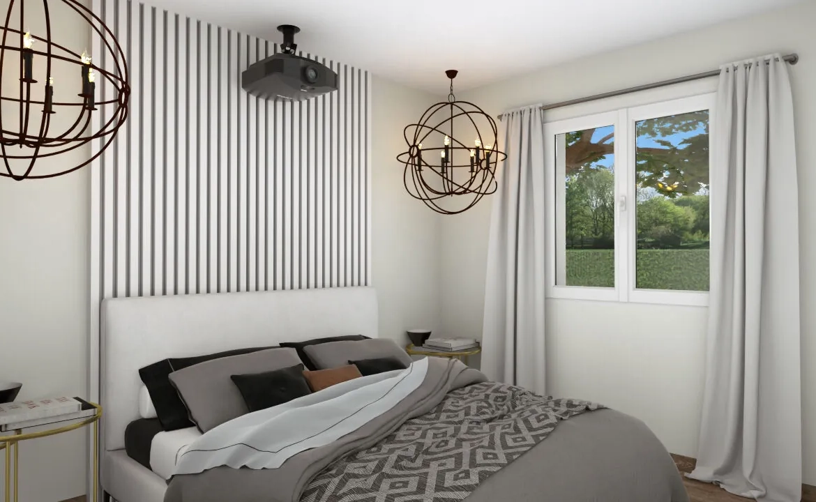 Maison neuve à Azur avec 3 chambres et terrain de 480 m² dans les Landes 