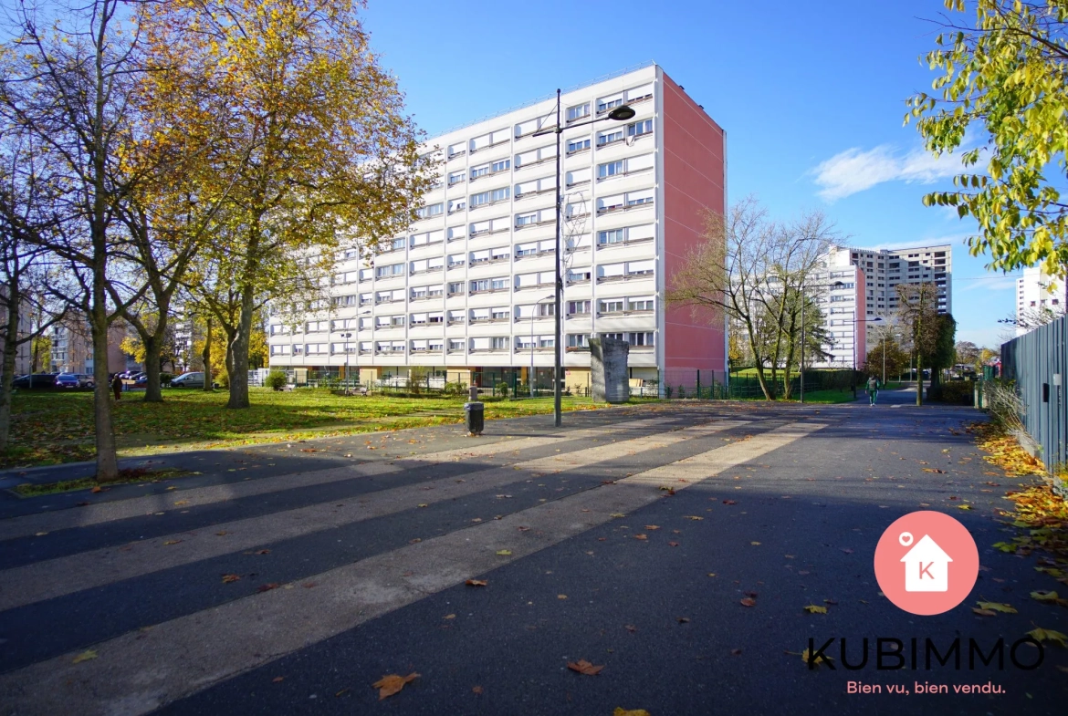 Appartement T3 à vendre à Meaux - 72 m² avec loggia, cave et stationnement sécurisé 