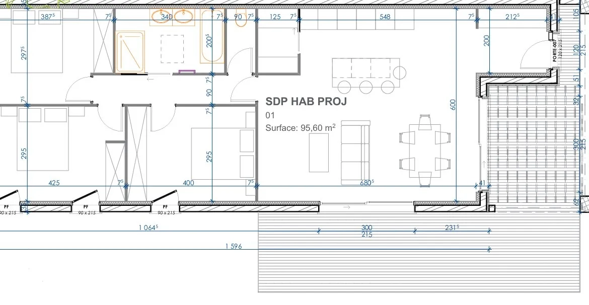Terrain viabilisé de 353 m² à Valergues avec permis purgé pour maison de plain-pied 