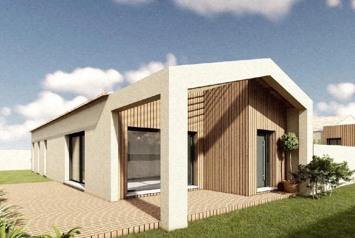 Terrain viabilisé de 353 m² à Valergues avec permis purgé pour maison de plain-pied 