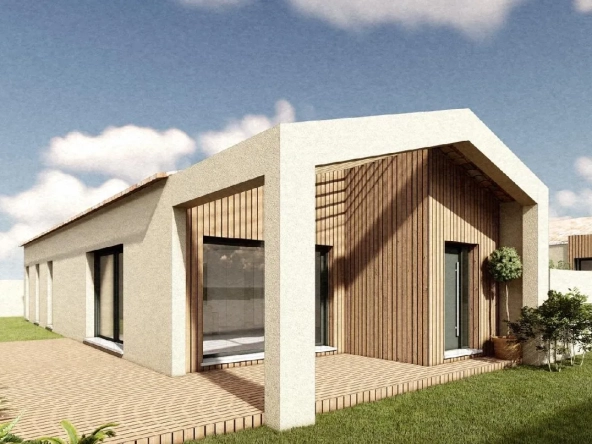 Terrain viabilisé de 353 m² à Valergues avec permis purgé pour maison de plain-pied