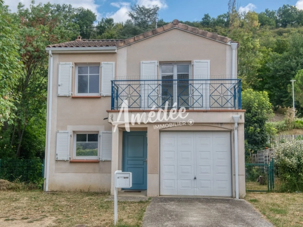 Maison individuelle 4 pièces à Corbieu, proche Montauban, jardin et terrasse