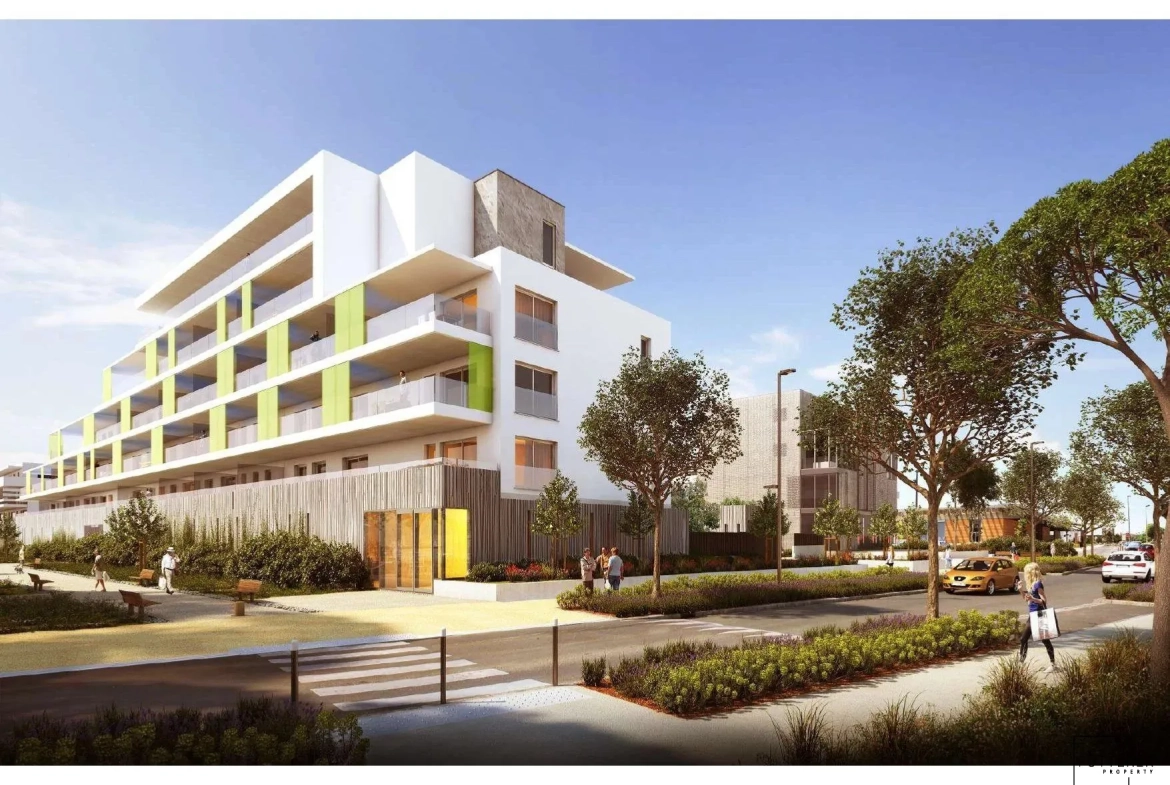 Appartement T2 avec terrasse à Narbonne, livraison juin 2024, résidence récente 