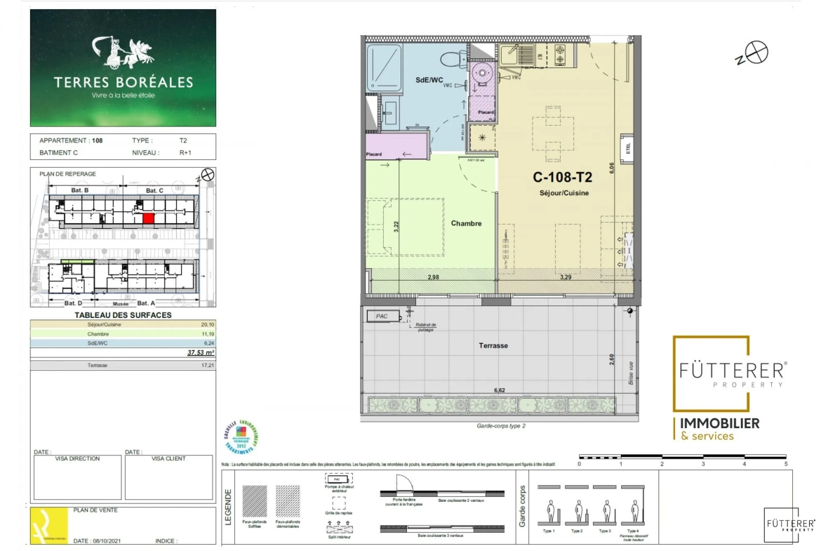 Appartement T2 avec terrasse à Narbonne, livraison juin 2024, résidence récente 