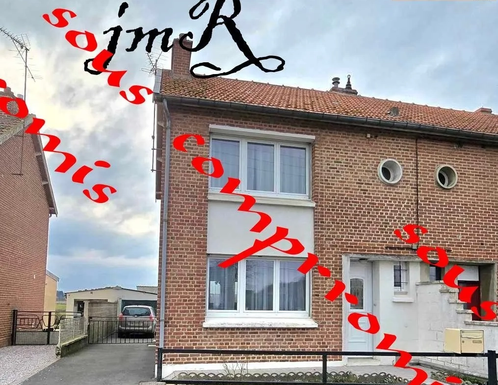 Maison semi-individuelle à vendre à Berlaimont avec jardin et garage 