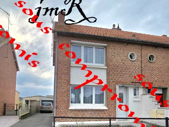 Maison semi-individuelle à vendre à Berlaimont avec jardin et garage