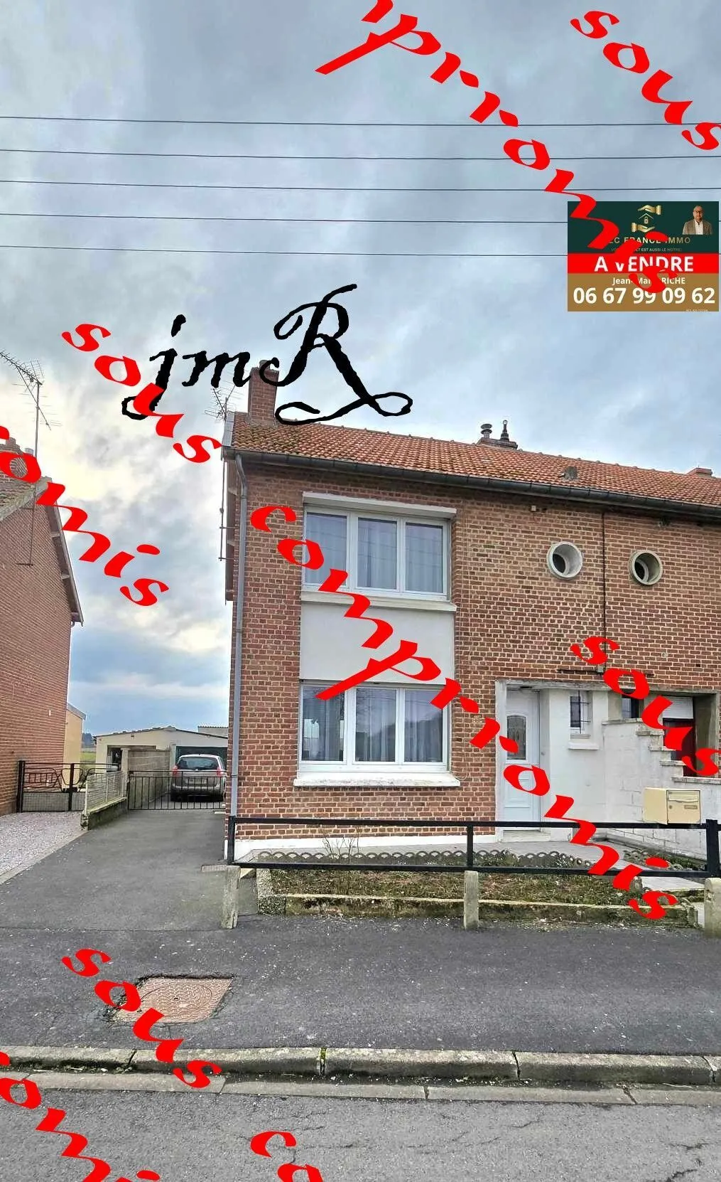 Maison semi-individuelle à vendre à Berlaimont avec jardin et garage 