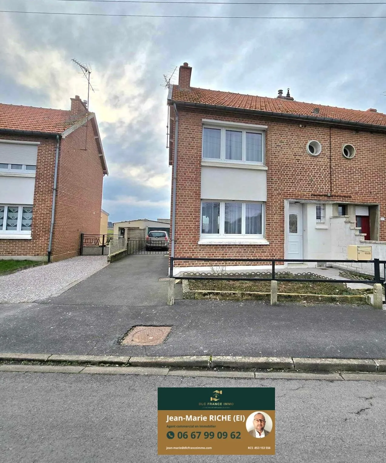 Maison semi-individuelle à vendre à Berlaimont avec jardin et garage 