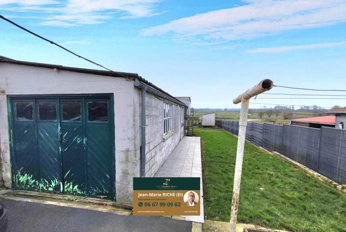 Maison semi-individuelle à vendre à Berlaimont avec jardin et garage 