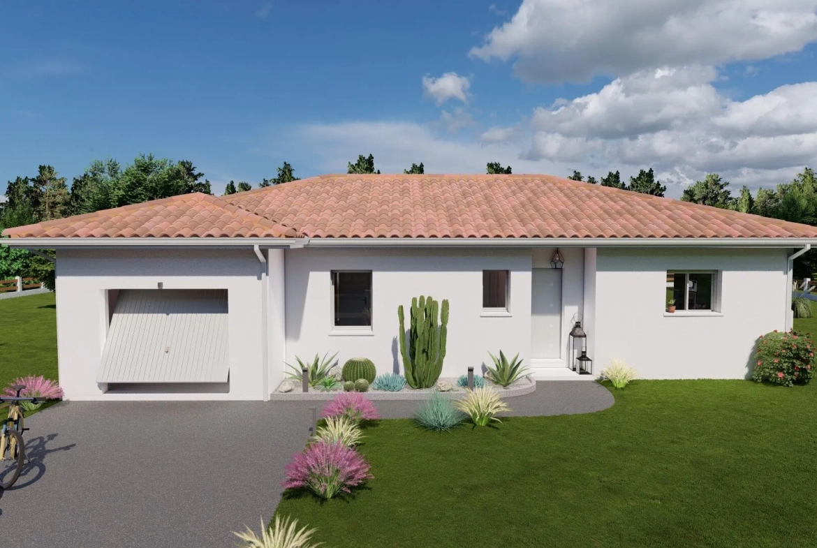 Maison neuve 3 chambres de 95 m² à Ychoux - Projet sur-mesure 