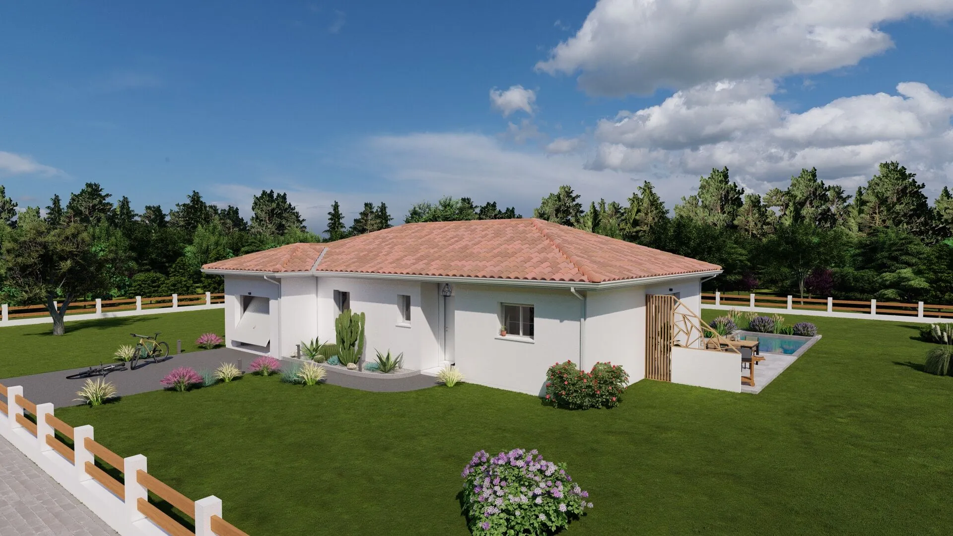 Maison neuve 3 chambres de 95 m² à Ychoux - Projet sur-mesure 