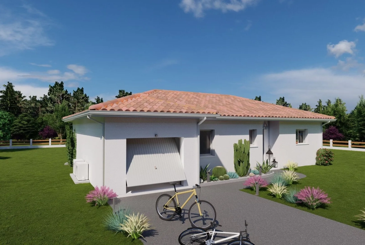 Maison neuve 3 chambres de 95 m² à Ychoux - Projet sur-mesure 