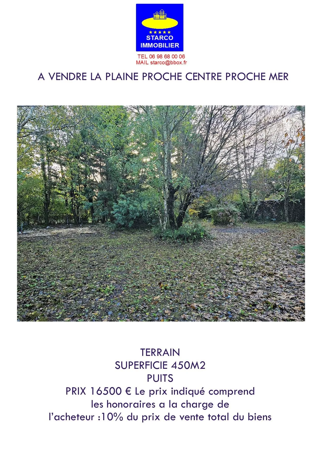 Terrain constructible proche de la mer à La Plaine-sur-Mer - 450 m² à saisir 