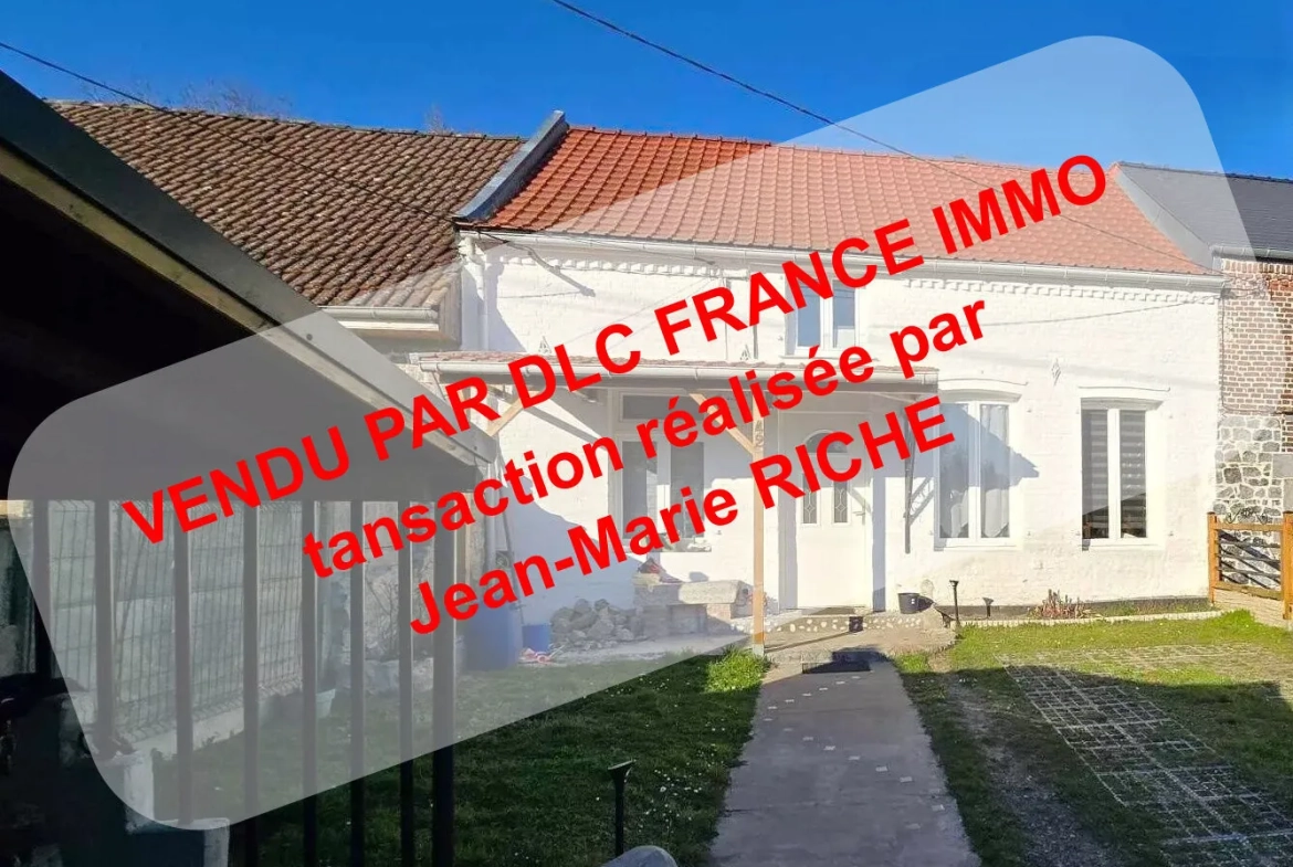 Maison de campagne à vendre à Grand-Fayt - 3 chambres, jardin et chauffage à pellets 