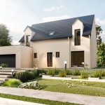 Achat maison avec terrain à Houdan - 3 chambres, garage, terrasse et options écologiques