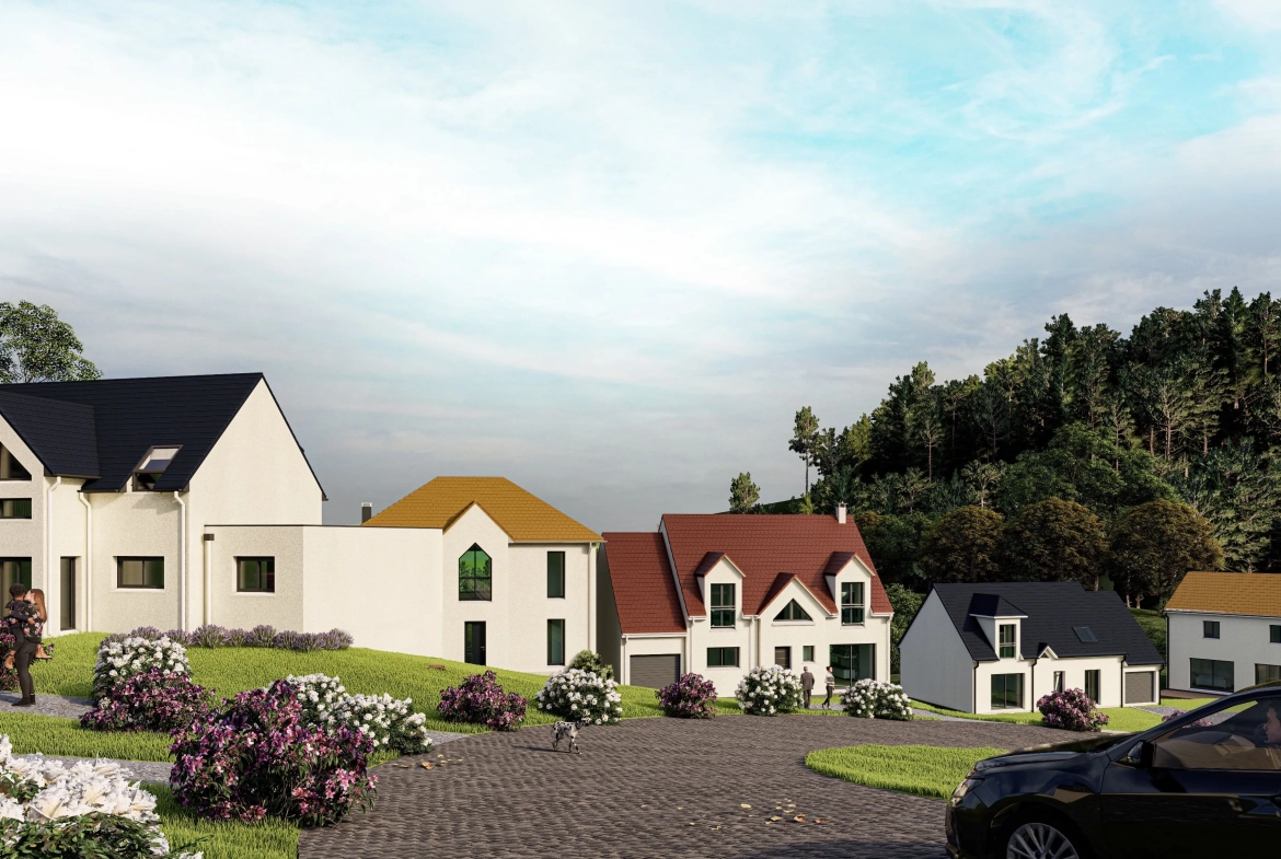 Achat maison avec terrain à Houdan - 3 chambres, garage, terrasse et options écologiques 