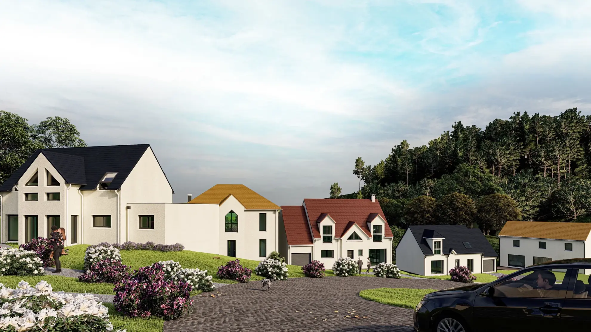 Achat maison avec terrain à Houdan - 3 chambres, garage, terrasse et options écologiques 