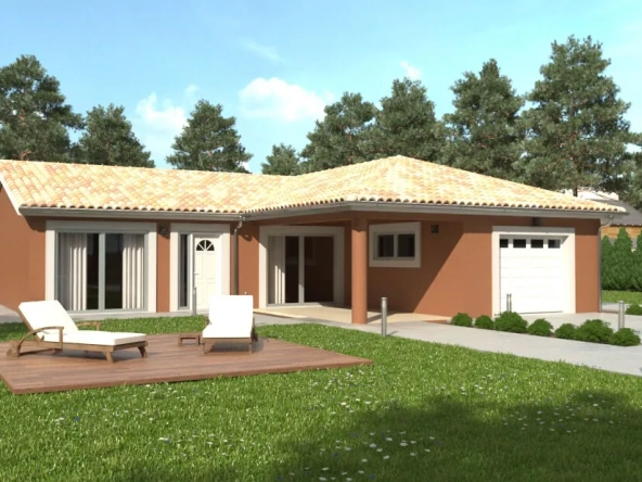 Villa moderne à Émeringes sur terrain de 600 m², construction 2023