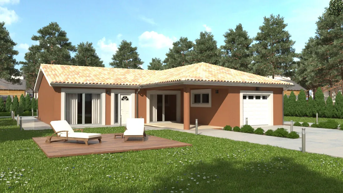 Villa moderne à Émeringes sur terrain de 600 m², construction 2023 
