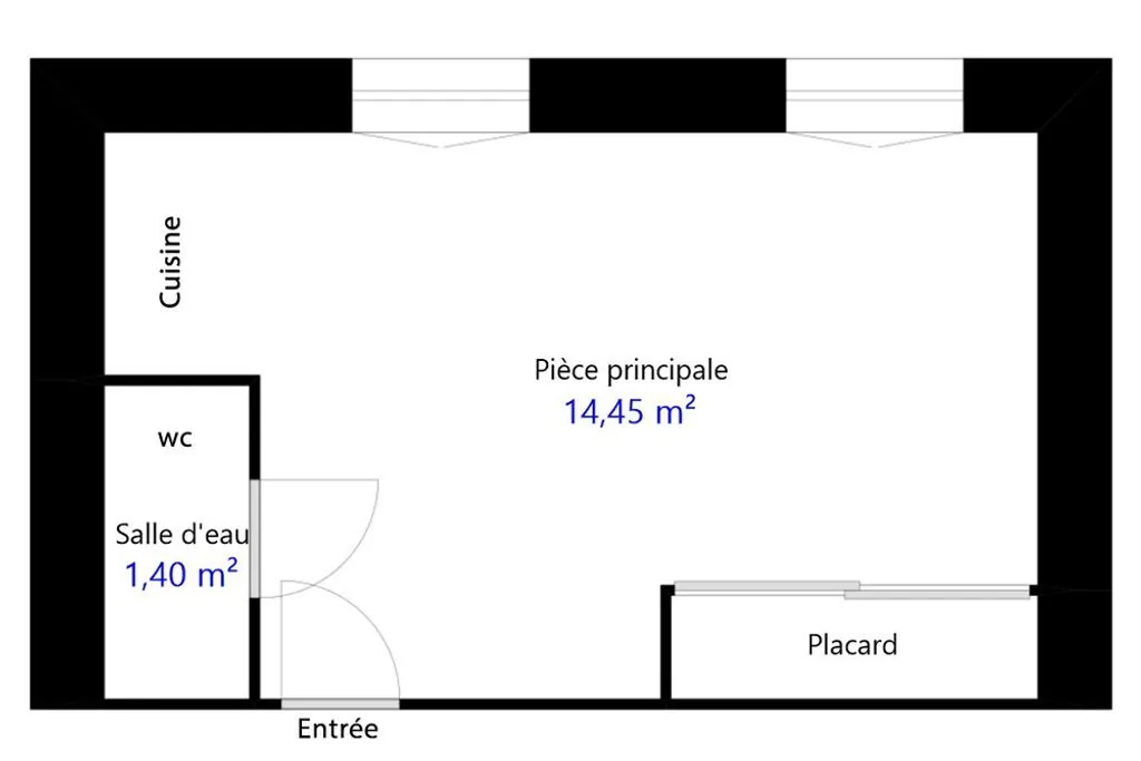 Charmant studio meublé de 16m² à Marseille, parfait pour investissement ou première achat 
