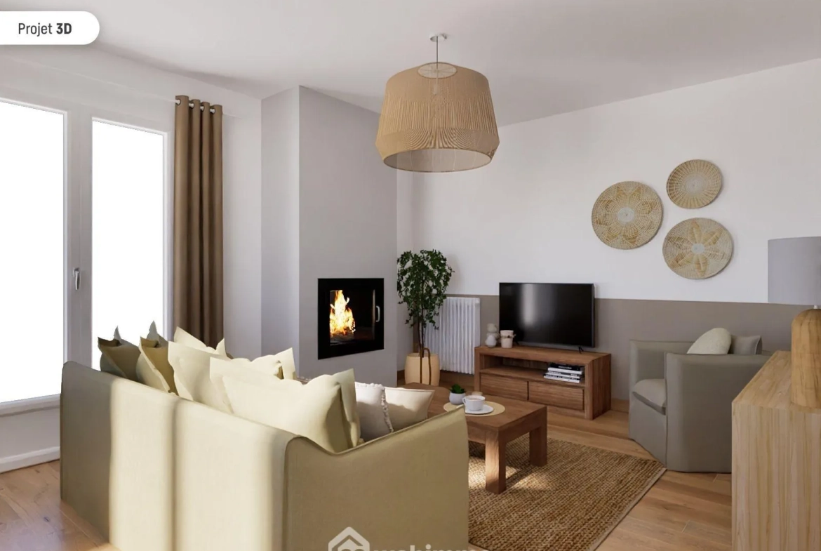 Maison de plain-pied à Vouneuil-sur-Vienne avec grand terrain et potentiel de rénovation 