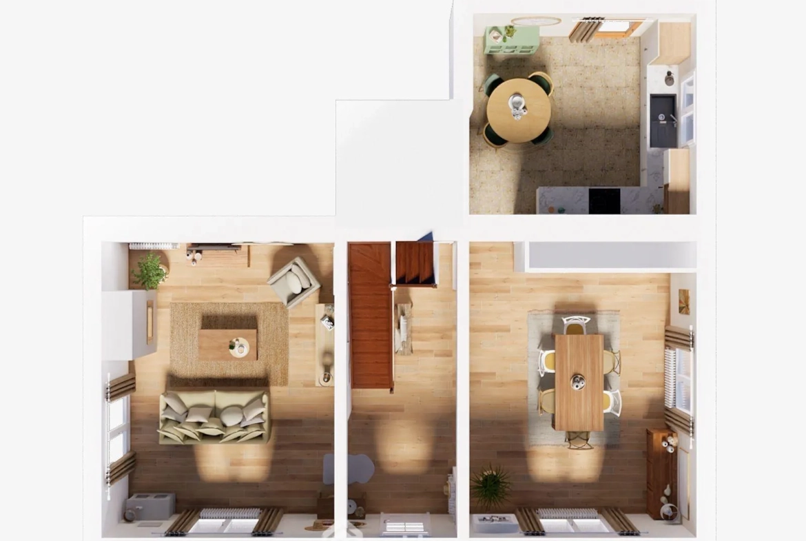 Maison de plain-pied à Vouneuil-sur-Vienne avec grand terrain et potentiel de rénovation 