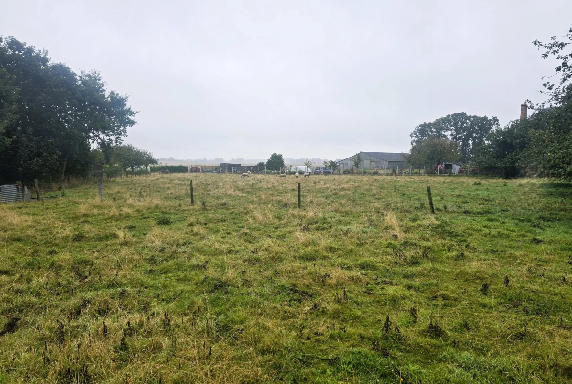 Terrain à bâtir de 1600 m² à Froberville hors lotissement, calme et constructible 