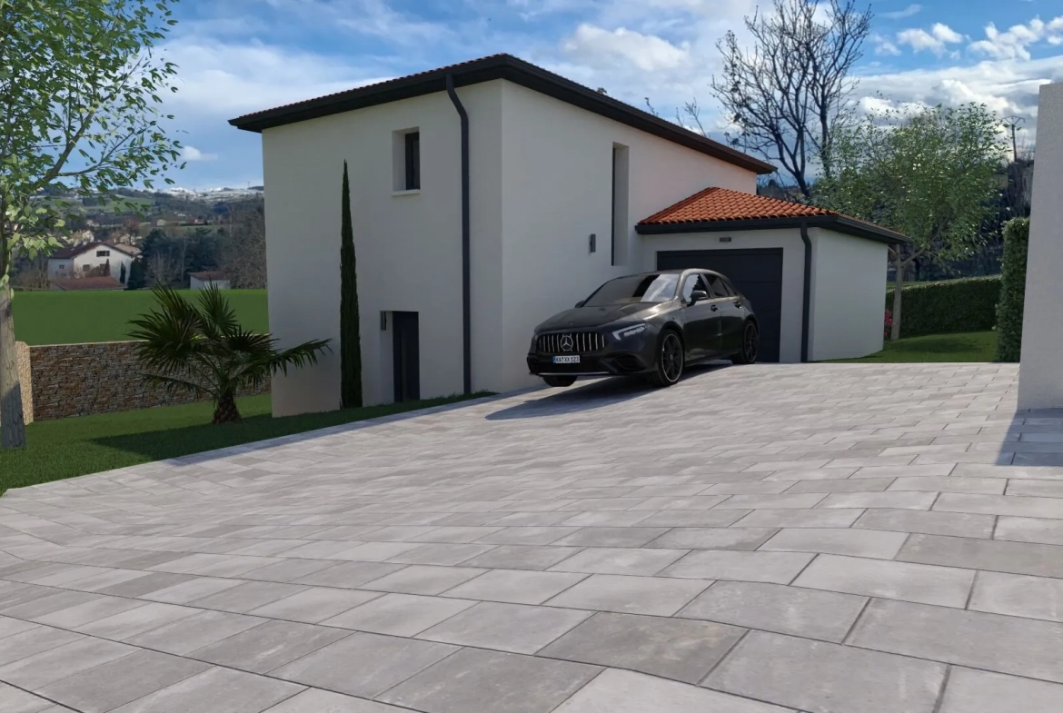 Maison neuve 3 chambres à Beauzac – Conception personnalisable sur terrain de 502 m² 