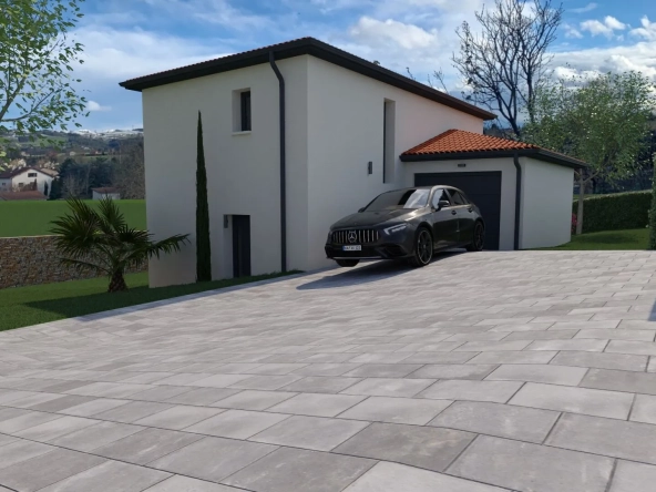 Maison neuve 3 chambres à Beauzac – Conception personnalisable sur terrain de 502 m²