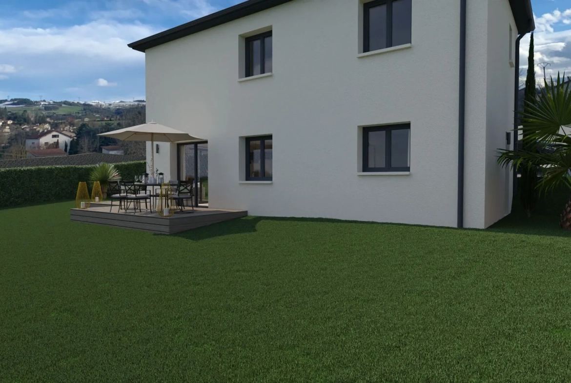Maison neuve 3 chambres à Beauzac – Conception personnalisable sur terrain de 502 m² 