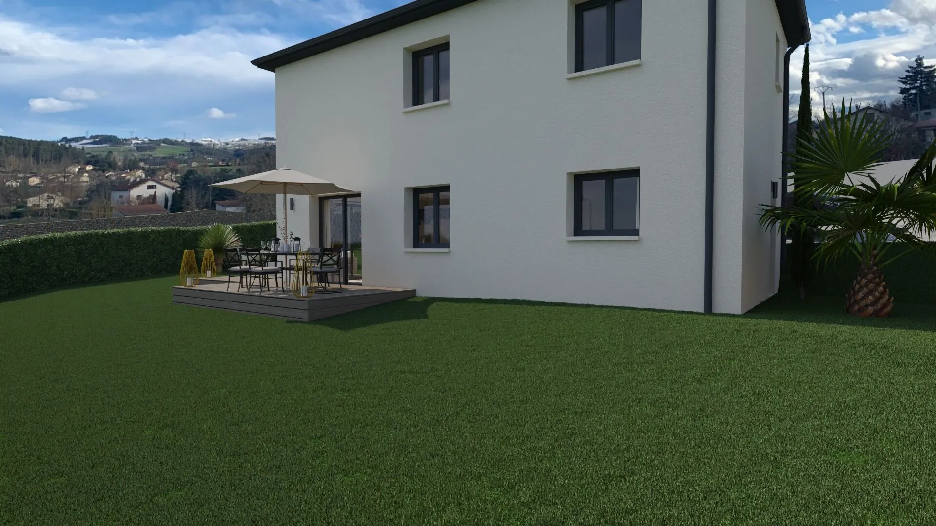 Maison neuve 3 chambres à Beauzac – Conception personnalisable sur terrain de 502 m² 