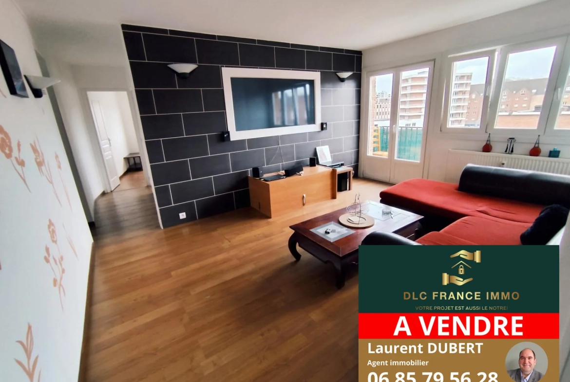 Appartement lumineux avec 2 chambres à Maubeuge - Dernier étage, Cave, Centre-ville 