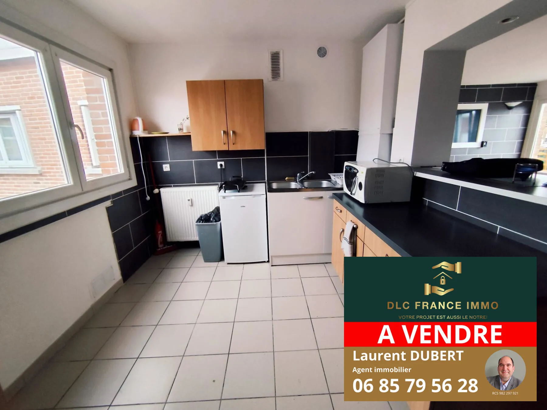 Appartement lumineux avec 2 chambres à Maubeuge - Dernier étage, Cave, Centre-ville 