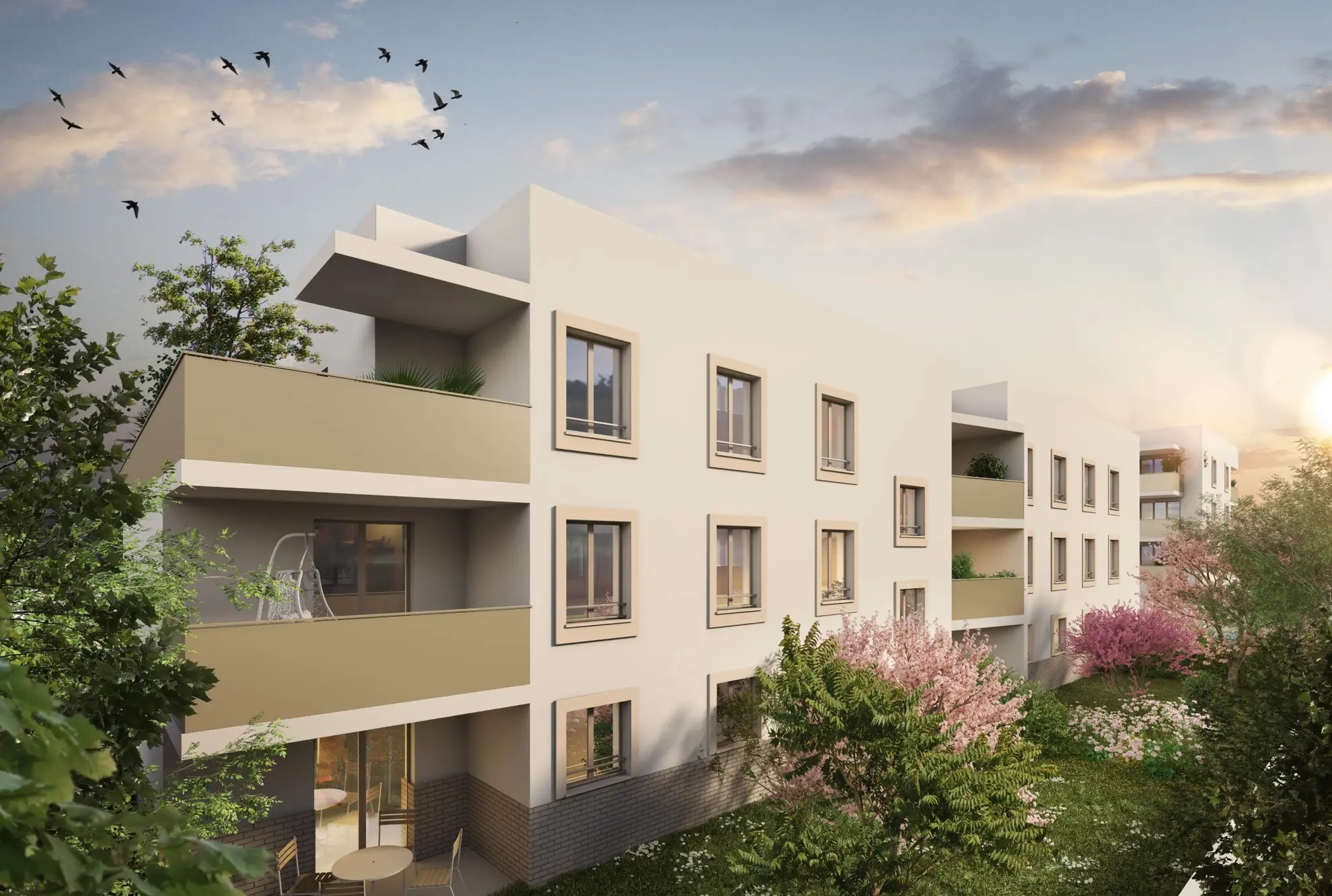 Appartement T3 neuf avec jardin privé à Andrézieux-Bouthéon – Emplacement idéal 