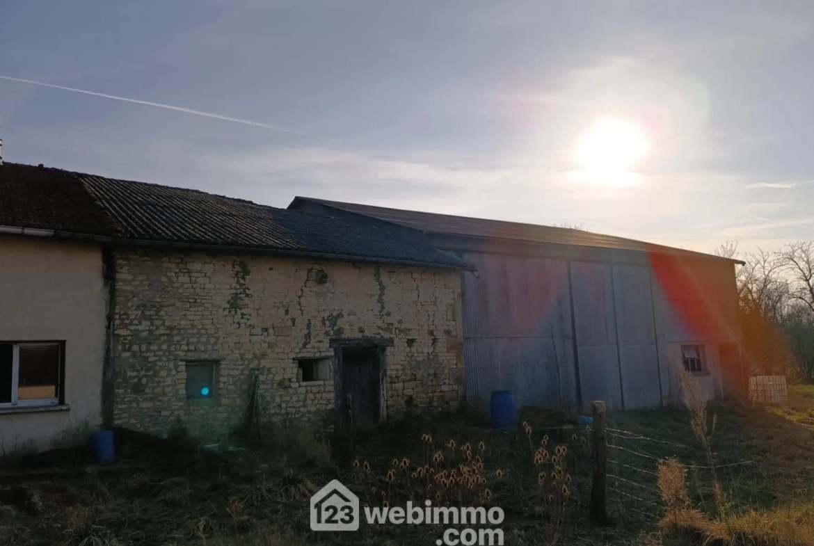 Corps de ferme à vendre à Lavoye – 123 m² avec dépendances sur 3 252 m² 