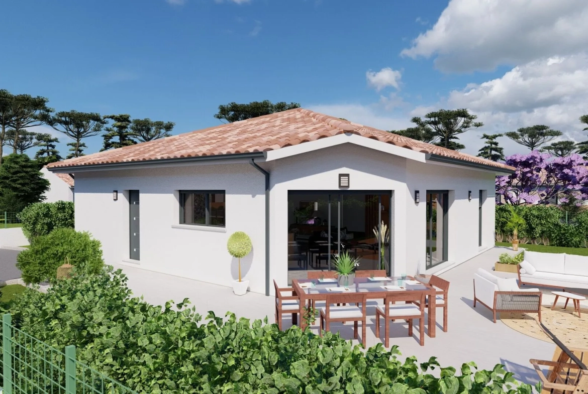 Maison neuve 3 chambres avec terrasse à Saint-Michel-Escalus 