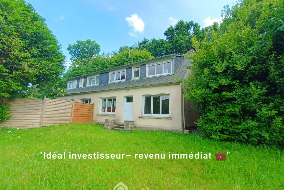 Opportunité rare : deux maisons mitoyennes avec jardin à Lannion 