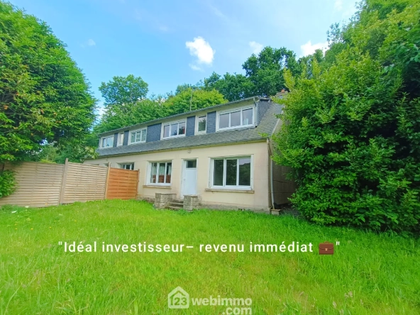 Opportunité rare : deux maisons mitoyennes avec jardin à Lannion