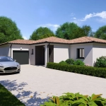 Construction de maison neuve T4 de 90 m² à Fronton sur terrain de 500 m²