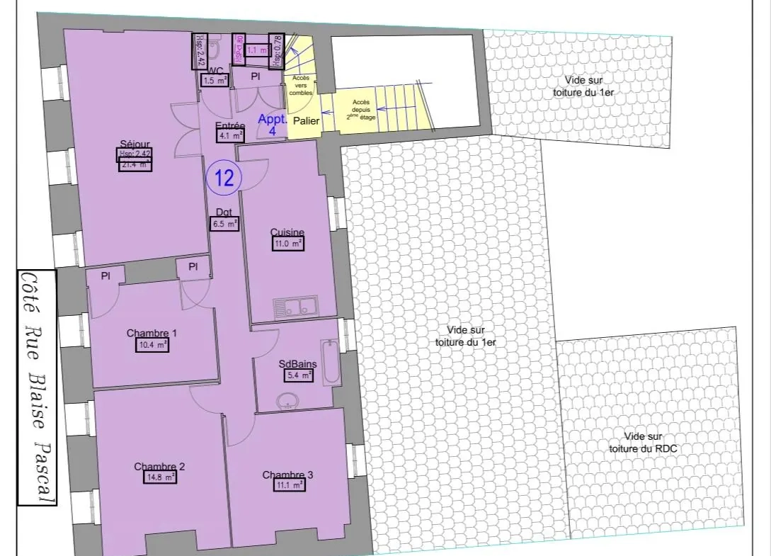 Appartement T4 à vendre à Ambert avec jardin privé et vue imprenable 