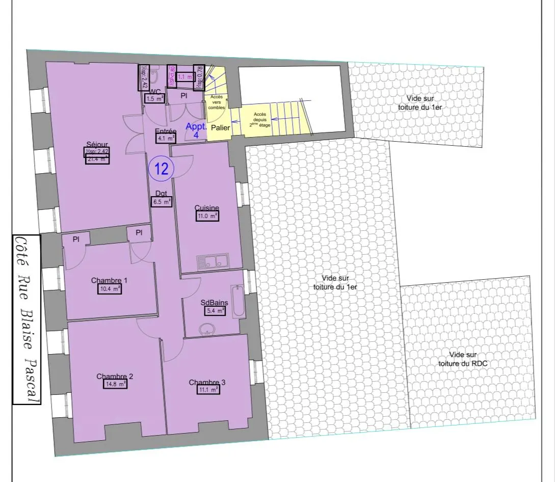 Appartement T4 à vendre à Ambert avec jardin privé et vue imprenable 