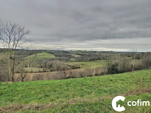 Superbe terrain constructible à vendre à Lagor avec vue sur montagnes
