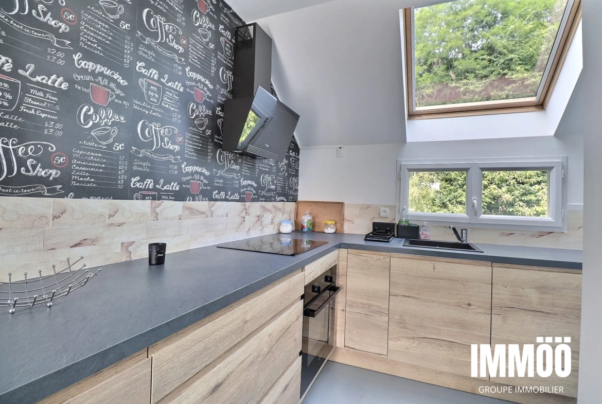 Appartement T3 avec vue panoramique à Le Houlme – Garage et parking inclus 