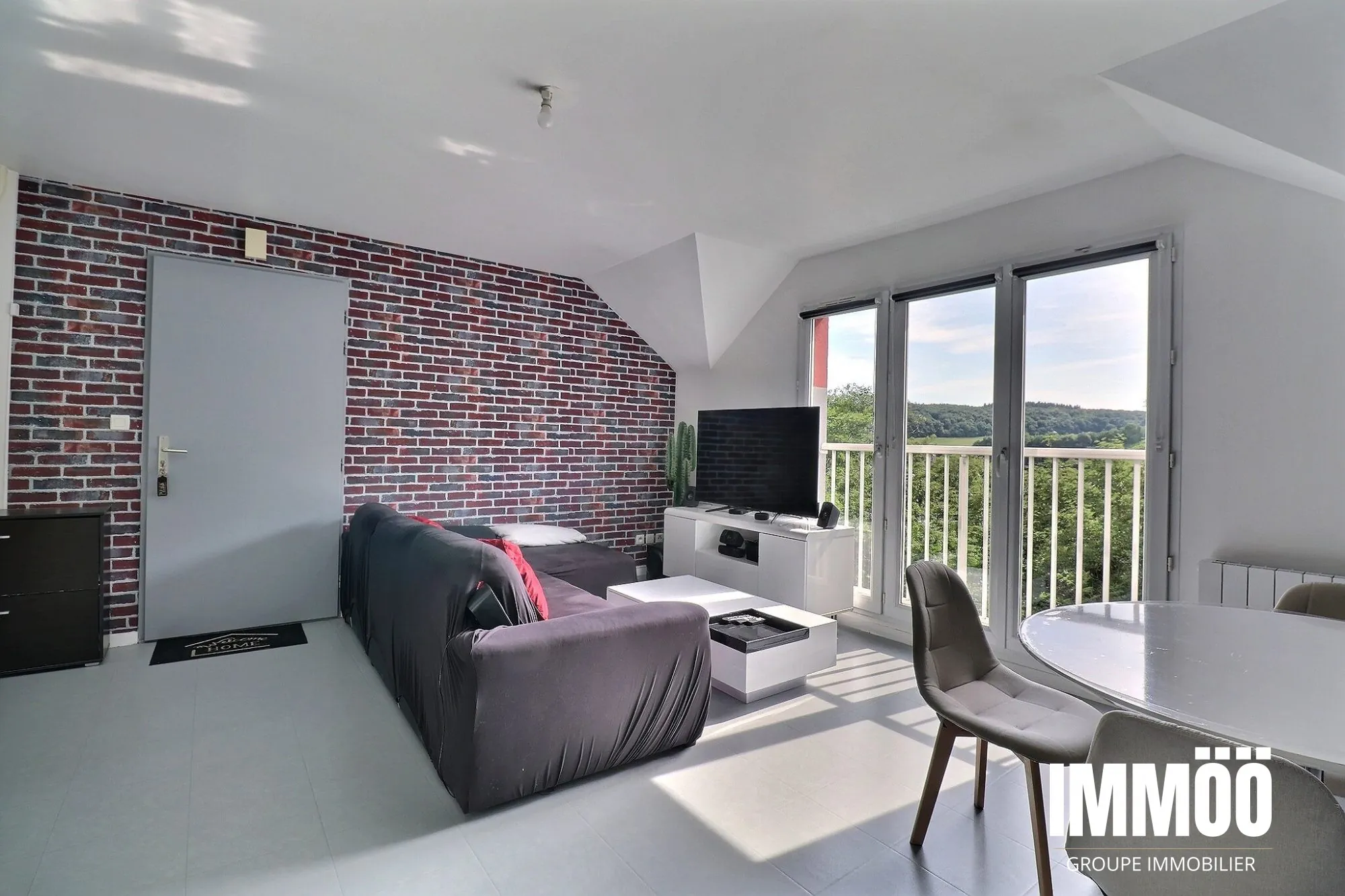Appartement T3 avec vue panoramique à Le Houlme – Garage et parking inclus 