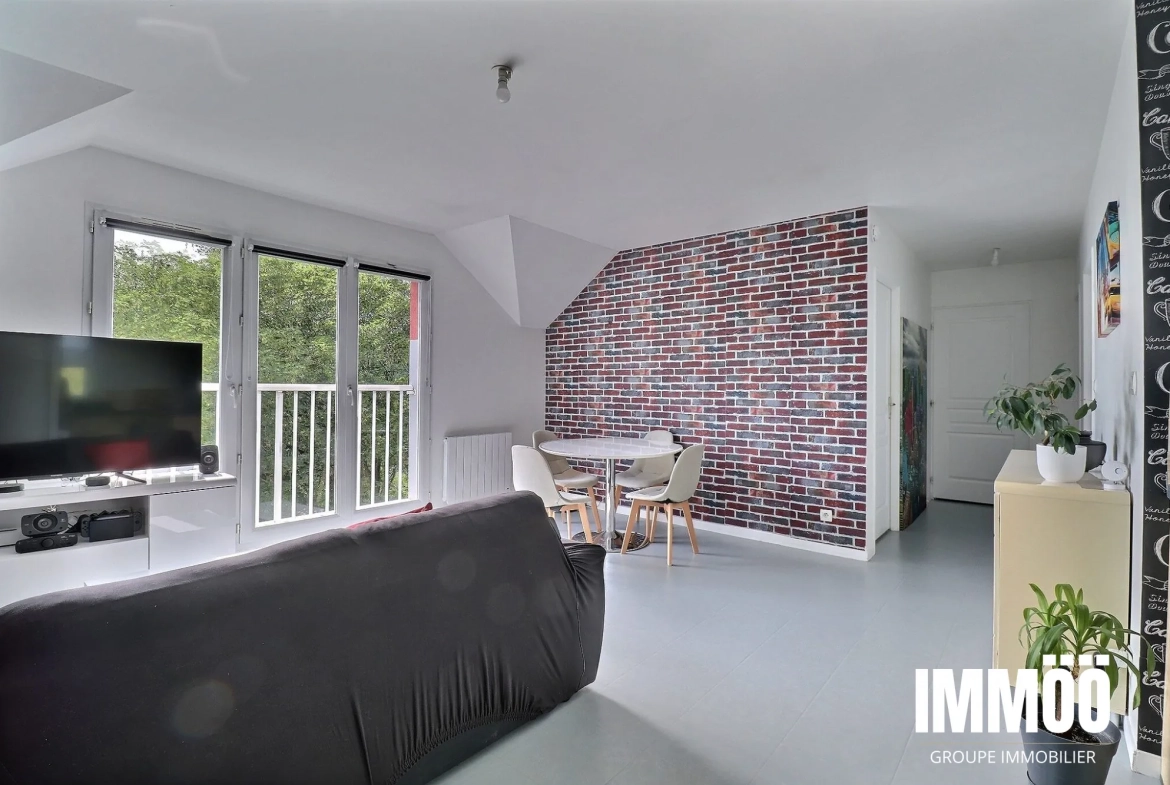 Appartement T3 avec vue panoramique à Le Houlme – Garage et parking inclus 