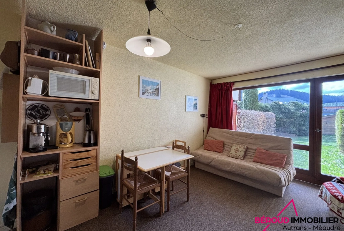 Grand studio cabine à vendre à Autrans-Méaudre en Vercors 