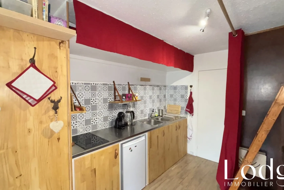 Vente Spacieux Studio face aux Pistes à Montgenèvre avec Balcon Sud-Est 