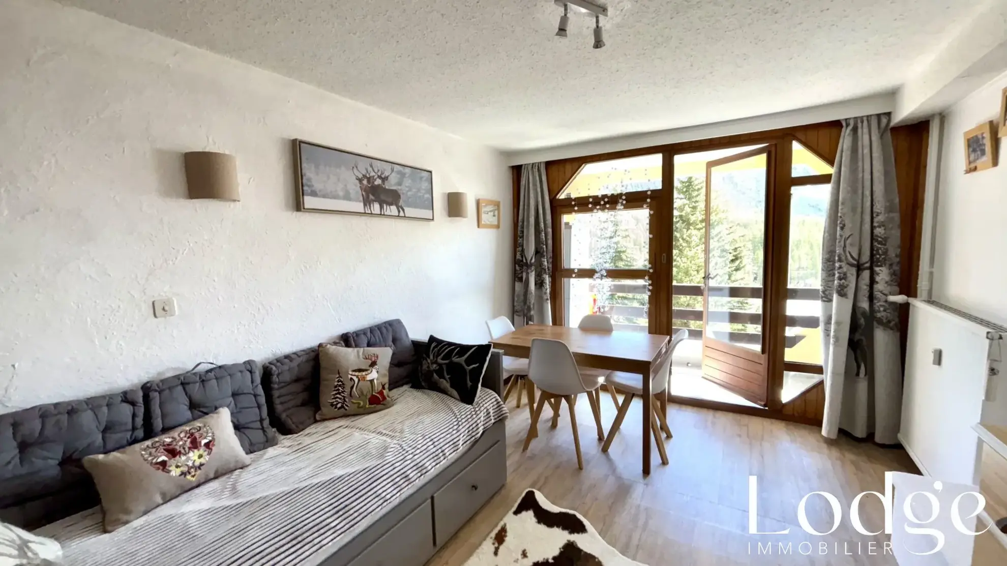 Vente Spacieux Studio face aux Pistes à Montgenèvre avec Balcon Sud-Est 